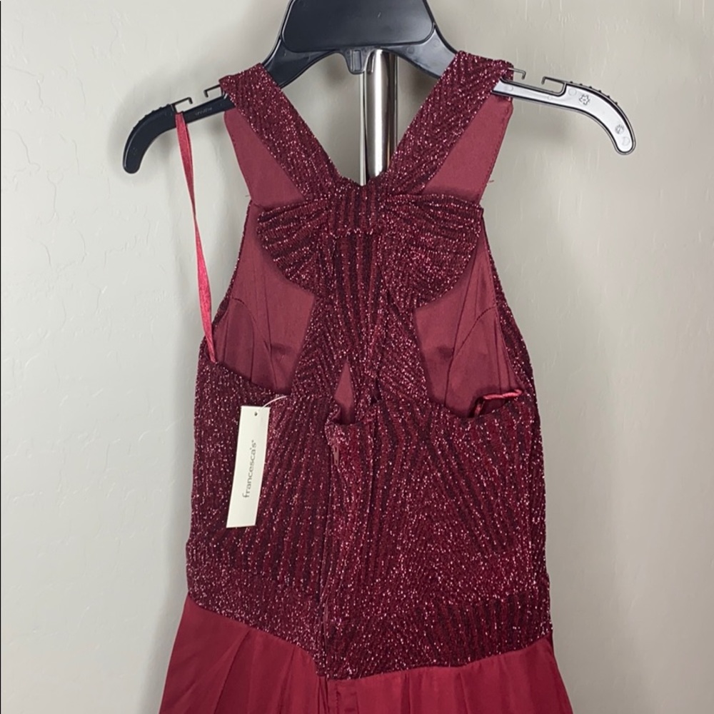 Francesca’s Lilith Back Bow Flare dress - Picture 4 of 7